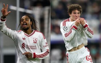 Barcola hat-trick inspires Liverpool to six-goal win over LASK