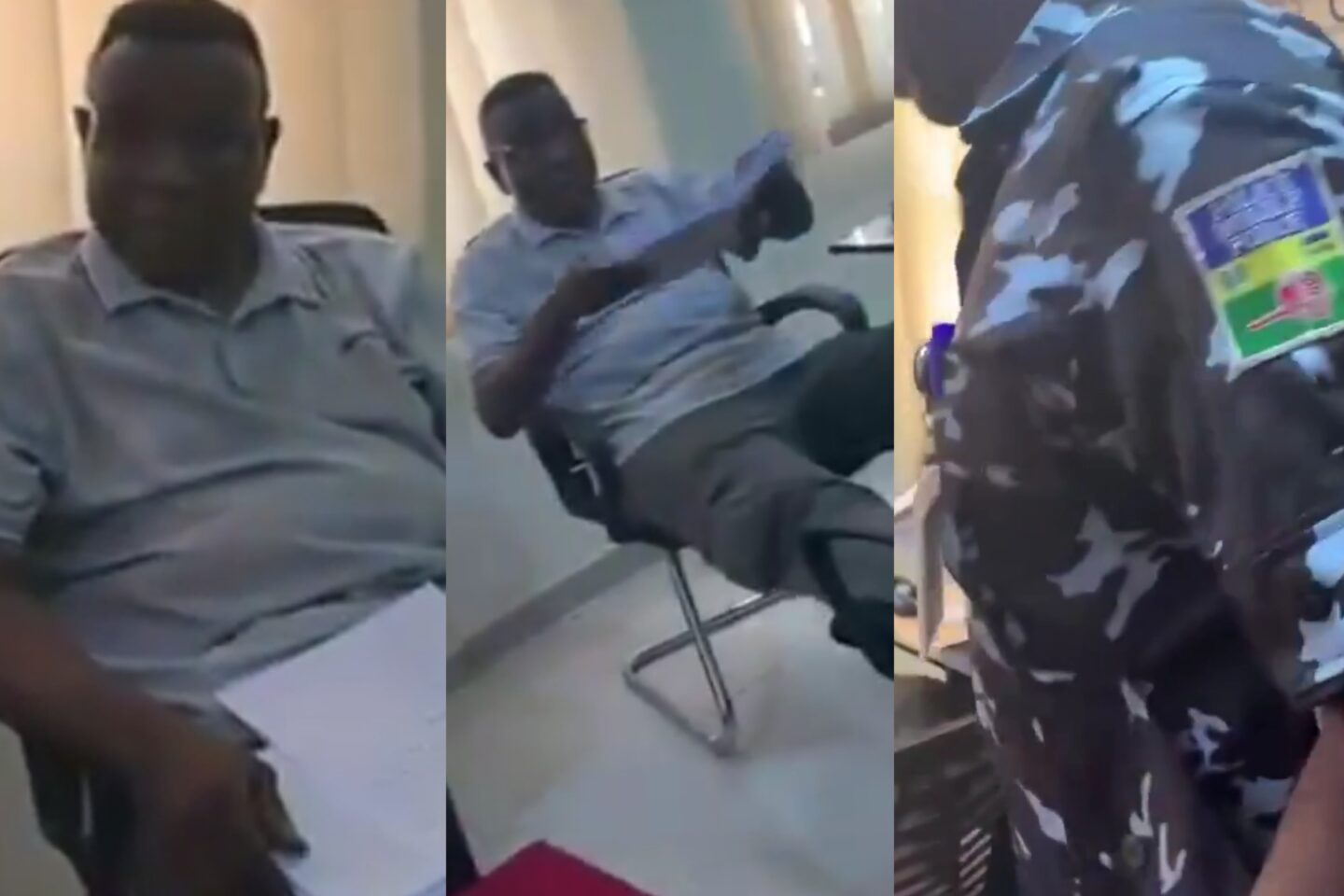 Drama as Nigerian police officer refuses to leave office after retirement