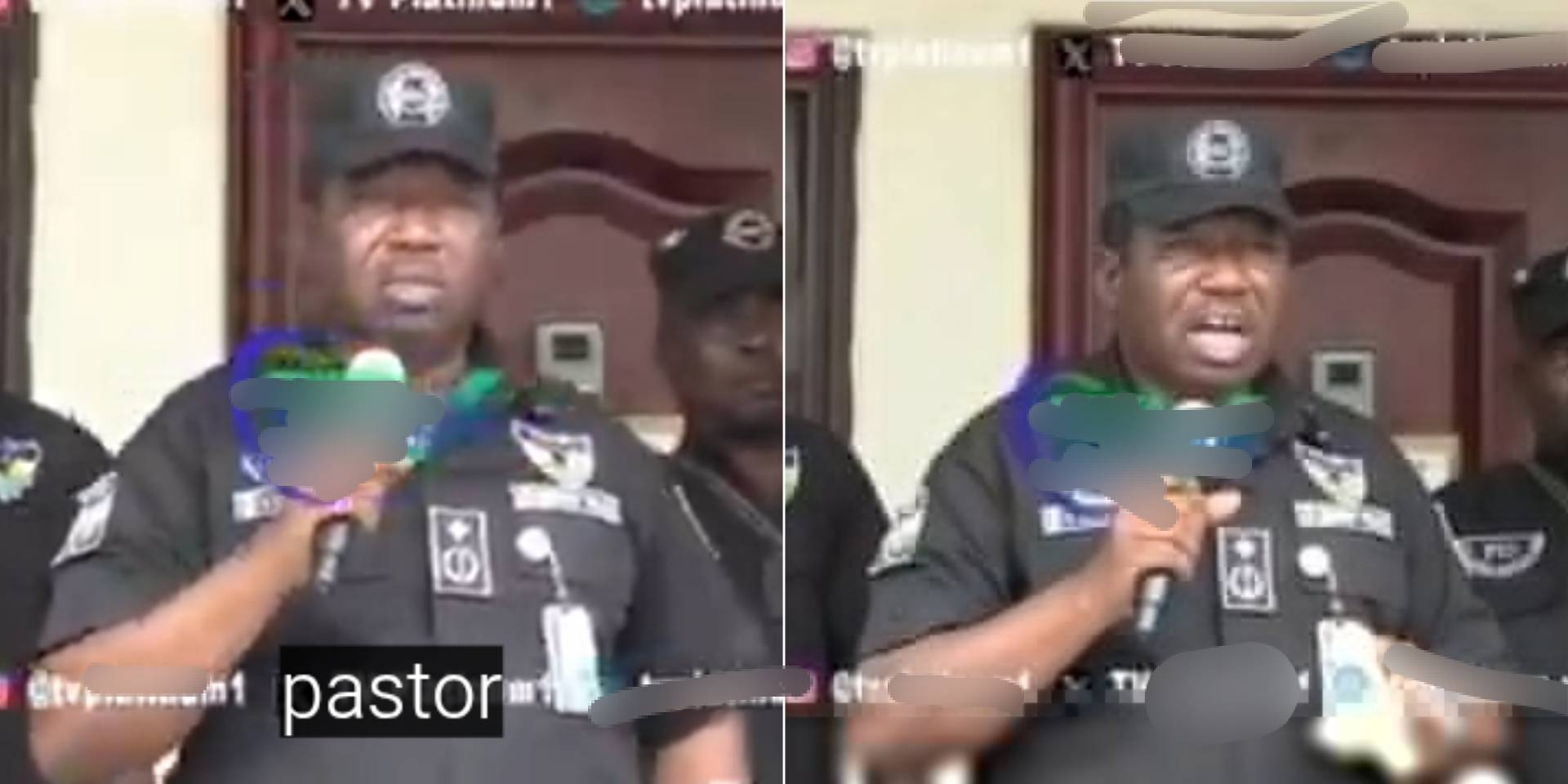 Police churchgoer