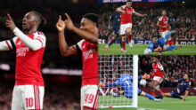 UCL: Arsenal strike three times in seven minutes to defeat Lille
