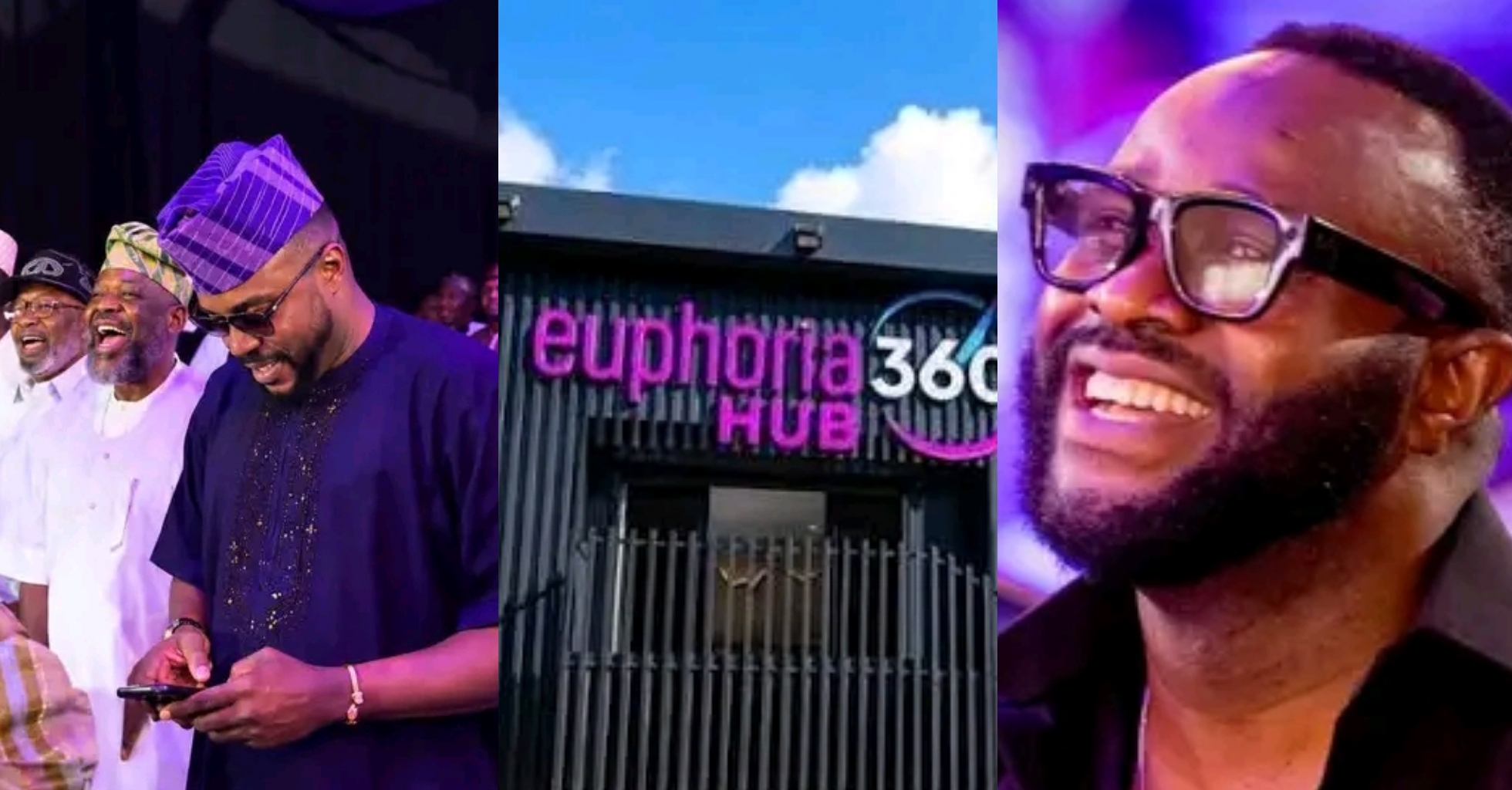 “What work do you do?” – Drama as Odunlade Adekola teases Femi Adebayo over source of wealth at media hub launch